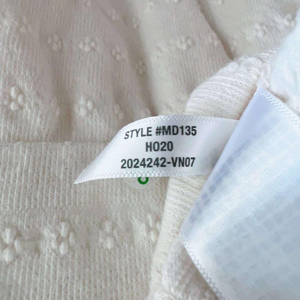 Madewell | Jacquard Babydoll Top in Lighthouse Cream - Size S - Picture 12 of 12